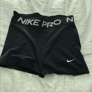 Nike Black Training Shorts with White Logo